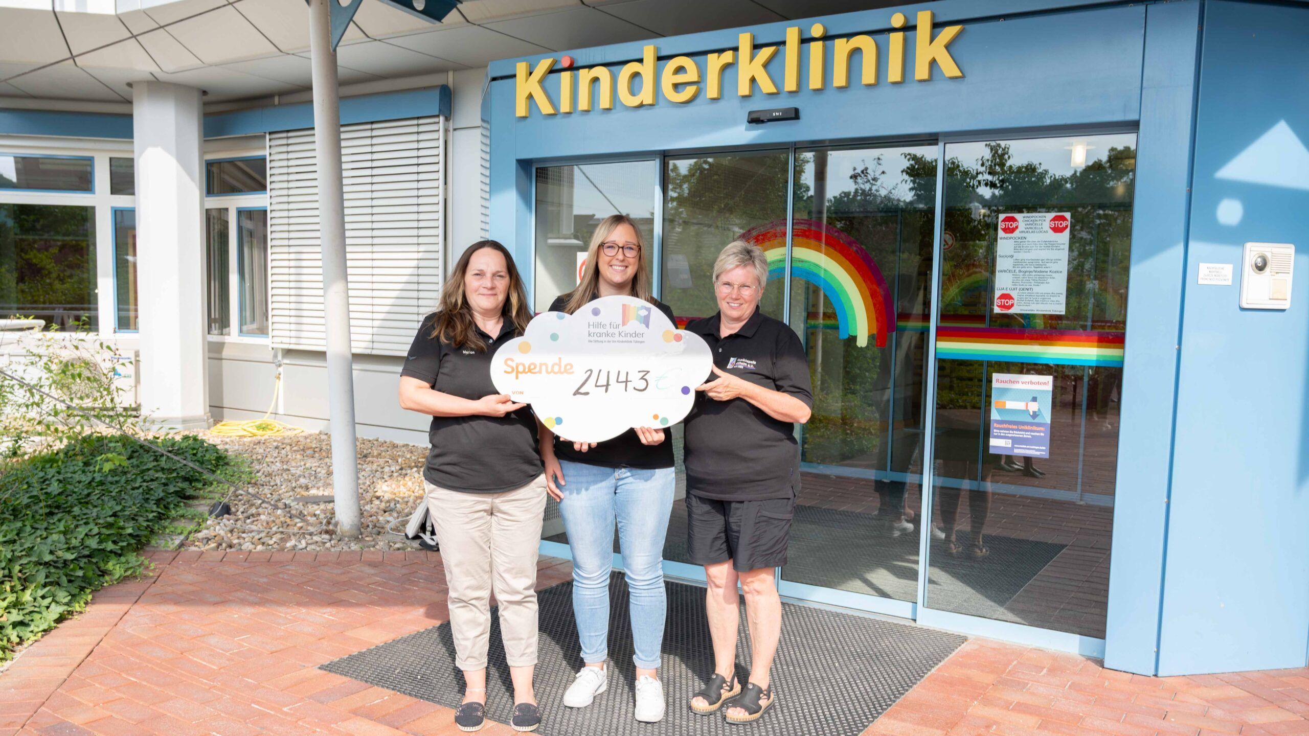 Spende von Musikkapelle Altheim für kranke Kinder in Tübingen