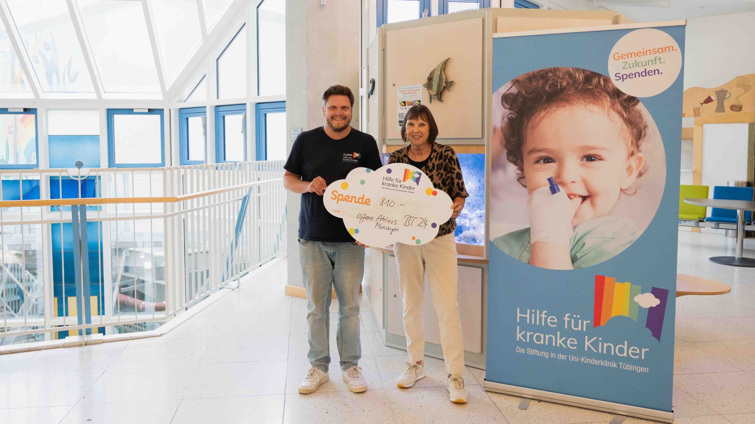 Offene Ateliers BT24 Münsingen spendet 810 Euro