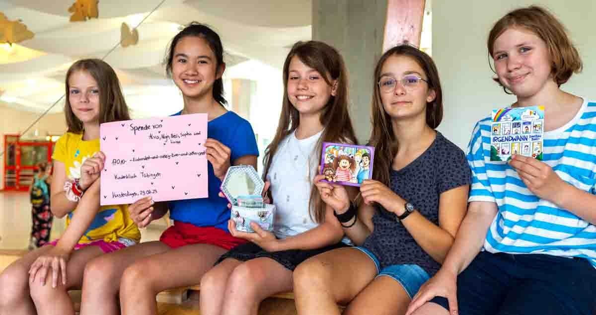Spendenübergabe an HILFE FÜR KRANKE KINDER